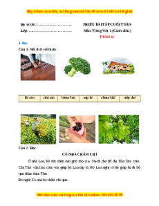 Bài tập cuối tuần Tiếng việt lớp 1 Tuần 11 Cánh diều (có lời giải)