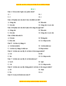 Đề thi giữa kì 1 Công nghệ 6 Chân trời sáng tạo (Đề 1)