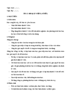 Giáo án Định lí Viète Toán 9 Cánh diều