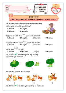 Bài tập hàng ngày Học kì 1 Toán lớp 1 Chân trời sáng tạo