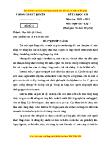 Đề thi cuối kì 1 Ngữ Văn lớp 7 Kết nối tri thức - Đề 3