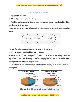 Lý thuyết Khoa học tự nhiên 7 Chân trời sáng tạo Bài 3: Nguyên tố hóa học