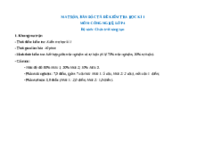 Đề thi cuối kì 1 Công nghệ lớp 4 Chân trời sáng tạo (Đề 1)