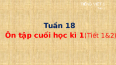 Giáo án Powerpoint Ôn tập cuối học kì 1 (Tiết 1, 2) Tiếng việt lớp 1 Cánh diều