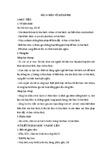 Giáo án Bài 5: Bảo vệ hoà bình Giáo dục công dân 9 Kết nối tri thức