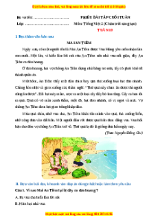 Bài tập cuối tuần Tiếng việt lớp 2 Tuần 19 Chân trời sáng tạo (có lời giải)