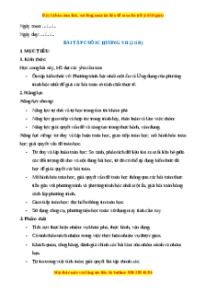 Giáo án Bài tập cuối chương 7 Toán 8 Cánh diều