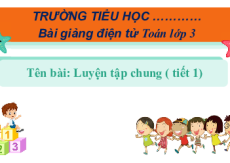 Giáo án Powerpoint Luyện tập trung 90 Toán lớp 3 Cánh diều