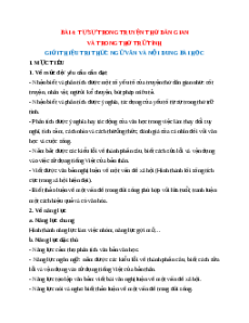 Giáo án Tự sự trong truyện thơ dân gian và trong thơ trữ tình (2024) Kết nối tri thức