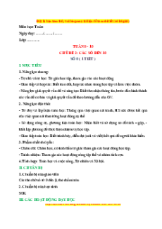 Giáo án Số 0 Toán lớp 1 Chân trời sáng tạo