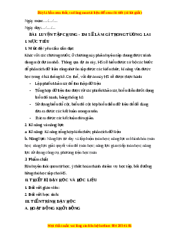 Giáo án Luyện tập chung - Em sẽ làm gì trong tương lai Toán 6 Kết nối tri thức