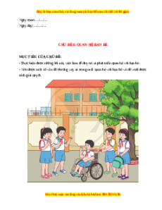 Giáo án Tuần 29 HĐTN lớp 4 Cánh diều