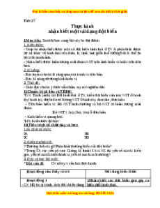 Giáo án Thực hành: Nhận biết một vài dạng đột biến Sinh học 9