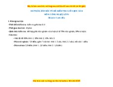 Đề thi giữa kì 2 Công nghệ lớp 4 Cánh diều (Đề 2)