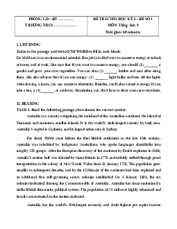 Bộ 5 đề thi Cuối kì 2 Tiếng Anh 9 Global success có đáp án