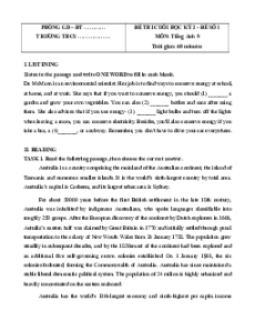 Bộ 5 đề thi Cuối kì 2 Tiếng Anh 9 Global success có đáp án