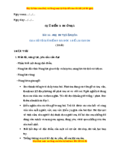 Giáo án Anh em thuận hòa Tiếng việt 2 Cánh diều