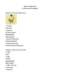 Bài tập trắc nghiệm Tiếng Anh lớp 3 ilearn smart có đáp án