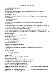 Câu hỏi ôn thi Trạng Nguyên Tiếng Việt lớp 3 Chủ điểm 4: Dấu câu