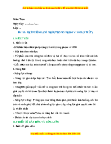 Giáo án Phép cộng (có nhớ) trong phạm vi 1000 Toán lớp 2 Kết nối tri thức