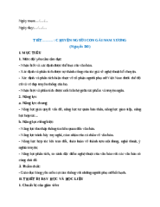 Giáo án Chuyện người con gái Nam Xương Ngữ Văn 9 Chân trời sáng tạo