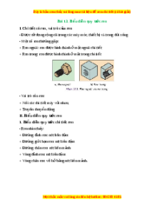 Lý thuyết Bài 13: Biểu diễn quy ước ren