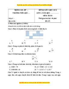 Đề thi giữa kì 2 Toán lớp 4 Kết nối tri thức (Đề 5)