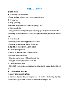 Giáo án Ôn tập trang 28 Ngữ Văn 12 Chân trời sáng tạo