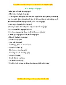 Lý thuyết Bài 5: Đánh giá công nghệ