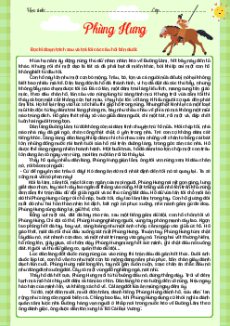 Phiếu bài tập Văn 6 Truyền thuyết