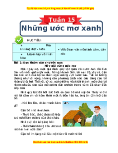 Bài tập cuối tuần Tiếng Việt 4 Tuần 15 Chân trời sáng tạo (có lời giải)