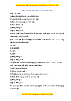 Trắc nghiệm Tin học 10 Chủ đề A(CS) Bài 4: Số hóa hình ảnh và số hóa âm thanh Tin học 10 Cánh diều