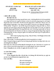 Đề thi thử tốt nghiệp Ngữ Văn Sở Bắc Ninh năm 2024