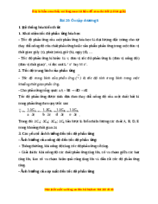 Hệ thống hóa kiến thức Chương 6 Hóa 10 Kết nối tri thức