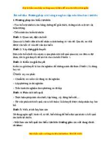 Lý thuyết Phương pháp và kĩ năng trong học tập môn khoa học tự nhiên KHTN 7 Cánh diều