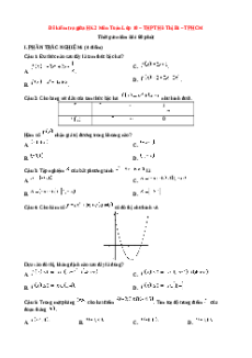 Đề thi giữa kì 2 Toán 10 trường THPT Hồ Thị Bi - TP Hồ Chí Minh năm 2022-2023
