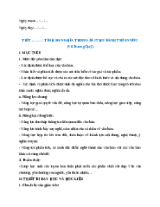 Giáo án Tính đa nghĩa trong bài thơ Bánh trôi nước Ngữ Văn 9 Chân trời sáng tạo