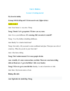 Giải sgk Tiếng Anh 7 Global success