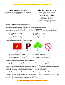 Đề thi cuối kì 1 Toán 6 Kết nối tri thức trường THPT Cái Rồng - Vân Đồn - Quảng Ninh