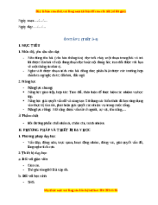 Giáo án Ôn tập 2 Tiếng Việt 2 Chân trời sáng tạo