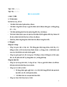 Giáo án NLS Hóa học 9 Kết nối tri thức Bài 23