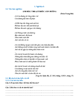 70 Ngữ liệu ngoài sgk lớp 12 phần Thơ