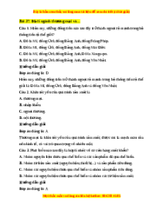 Trắc nghiệm Bài 37 Địa Lí 10 Kết nối tri thức: Địa lí ngành thương mại và ngành tài chính ngân hàng