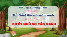 Giáo án Powerpoint Bài 8: Dưới những tán xanh Tiếng Việt lớp 5 Chân trời sáng tạo