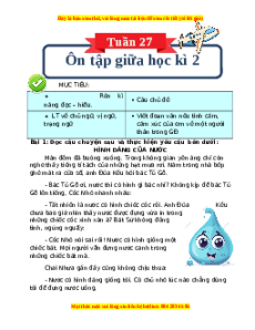 Bài tập cuối tuần Tiếng Việt 4 Tuần 27 Kết nối tri thức (có lời giải)