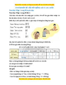 Giải Sgk Toán lớp 3 Bài 39: Ôn tập một số yếu tố thống kê và xác suất (Chân trời sáng tạo)