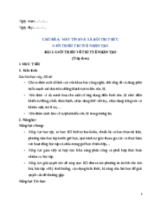 Giáo án Chủ đề A Bài 2 Tin học 12 Cánh diều: Giới thiệu về trí tuệ nhân tạo (tiếp theo)