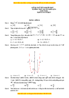 Đề thi thử Toán trường Thái Phiên năm 2021