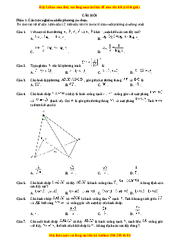 Đề thi Toán 11 Cuối kì 2 Cánh diều cấu trúc mới (Đề 6)