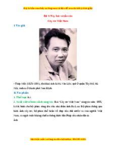 Tác giả - tác phẩm Bài 7: Tùy bút và tản văn Ngữ văn 7 Cánh diều